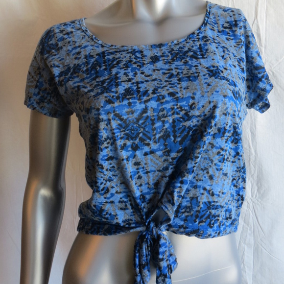 Kirra Blue Short Sleeves Shirt Size M - Picture 1 of 6